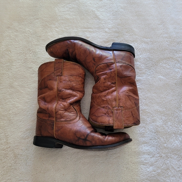 Justin Jackson Boots, Men's Size 9.5 EE (Wide) - Chestnut - Picture 9 of 10